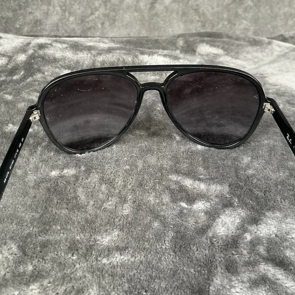 RAY-BAN RB4376 601/8G 57D16 145 3N Sunglasses Black Authentic